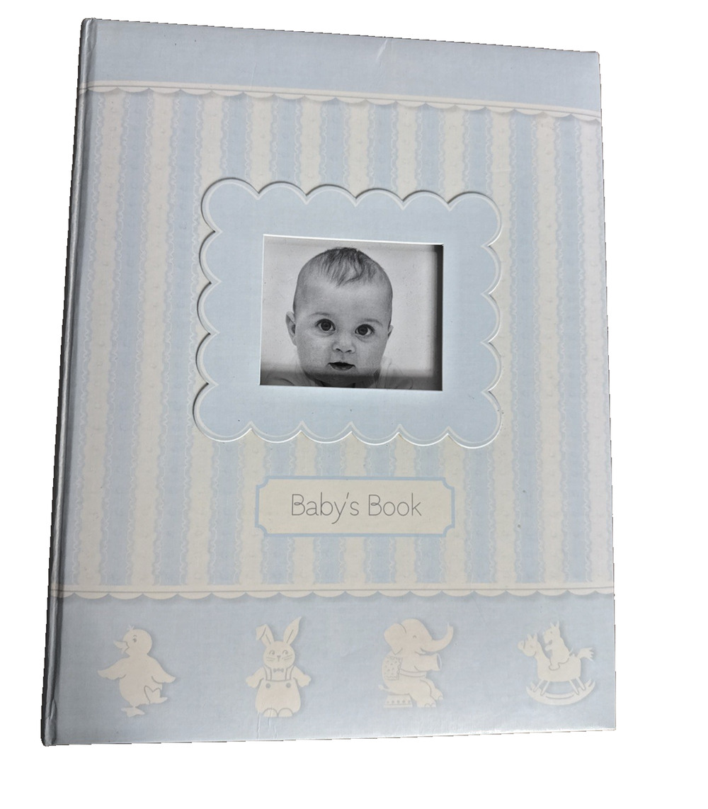 Anna Griffin Baby's Book Blue Boy 8.5x11 Milestone Keepsake C.R. Gibson B2-8173